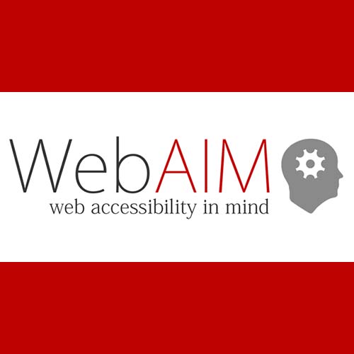 WebAIM web accessibility in mind