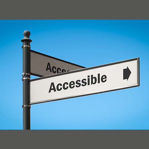 Street signs that say accessible