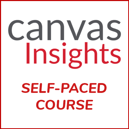 Canvas Insights Self-Paced Course