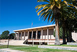 Oviatt Library Outside on a Sunny day