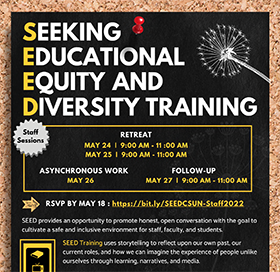 SEED Staff Training Poster