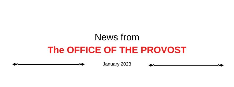 Provost Newsletter Banner Jan 23