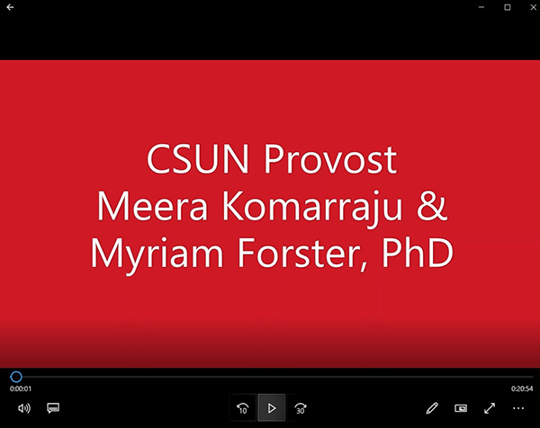 video title screen