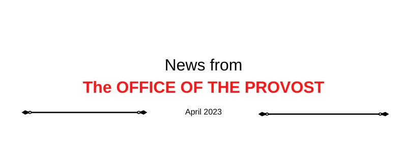 Provost's Newsletter Banner